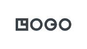 Logo placeholder with the word LOGO centered on a dark blue background.